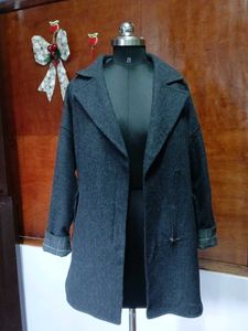 Elegant Grey zip  Coat