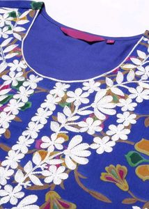 Georgette chikankari embroidered kurta 💕