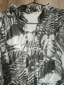 Tropical Print Midi Dress