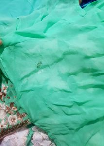 Worked Unstitched Kurti Material
