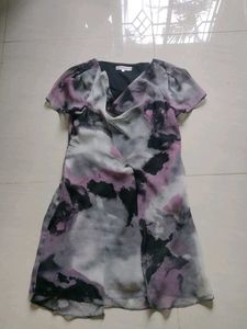Abstract Print Mini Dress