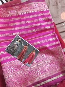 Brand New Pink Saree