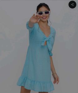 Sky Blue cute frocks