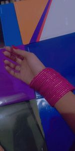 Pink Bangle For Party Wear Brand New 2 dozen