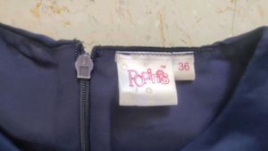 Navy Blue Top/choli with  Tassels