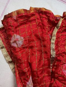 Red Punjabi Style Dupatta 💃🏻