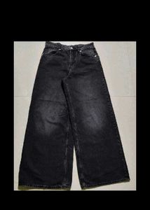 h&amp;m washed baggy jeans