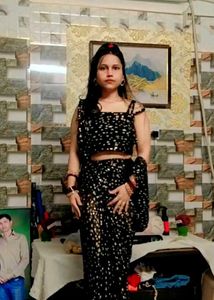 Black Teddy Bear Saree