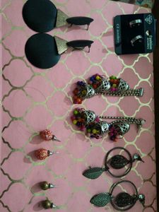 Pack Of 6 Items, Stylish And Fancy Earrings