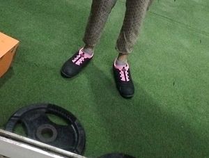 Cute Black &amp; Pink Slip-On Sneakers
