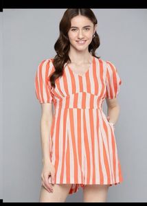 Striped Mini playsuit 🎀