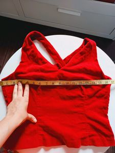Velvet Backless Top