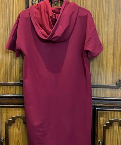 Carefree Hooded T-Shirt Dress