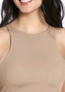 Zivame Bra Top With Inbuilt Cups- Tan/brown