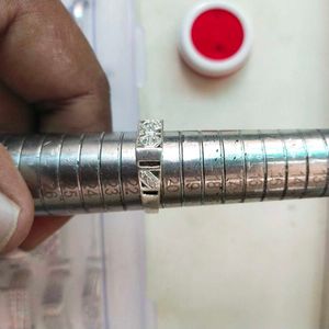 Pure Silver High Quality White CZ  Ring