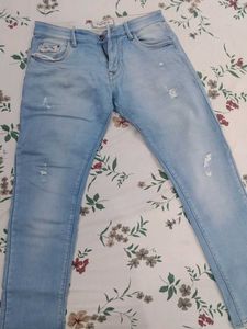 Light Wash Distressed Jeans