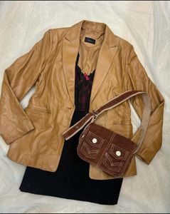 Roem leather blazer