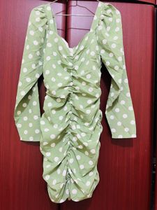 Polka Dot Mini Dress Size S