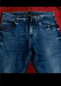 Dark Blue Slim Fit Jeans For Men