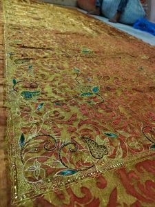 Organza Saree With Aari Tari Beautiful Work 🔥