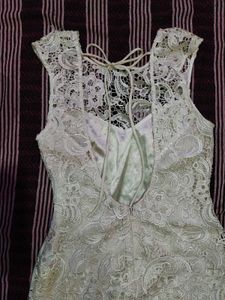 Lace Off-White Dress
