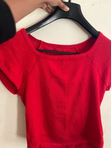 Red Crop Top