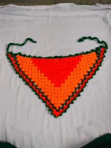 Beautiful crochet bandana or headscarf