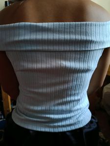 Blue Crop top
