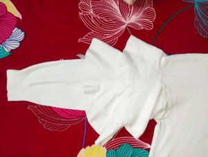 Off White Stylish Top For Girls