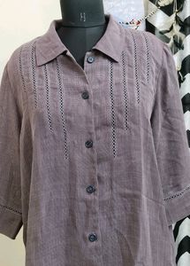 Plus Size Purple Shirt
