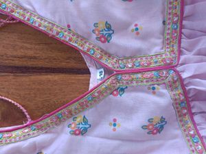 Pink Floral Print Kurta set