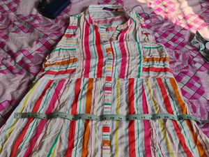 Colorful Striped Dress
