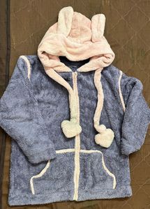 Cute Bunny Ear Hoodie Jacket