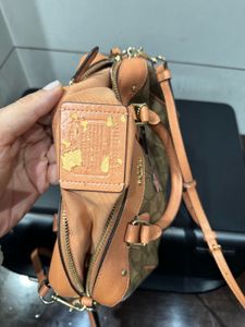 Coach Dome Satchel with Flamingo Patch