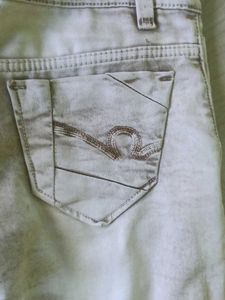 Men Beige Denim Jeans