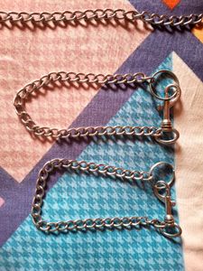Dog Silver Metal Chain Belt