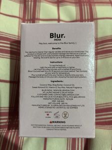 Blur. Body Oil Candle