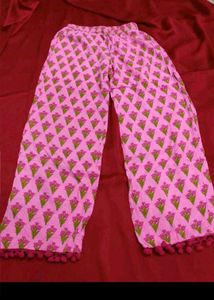Cute comfy pink cotton pajama set