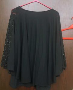 Elegant Black Sequined Top