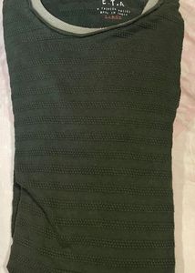 Green Colour WestSide ETA T Shirt - Full Sleves