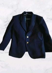 Navy Blazer with Gold Buttons