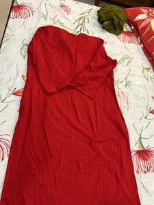 W Red Colour Kurta