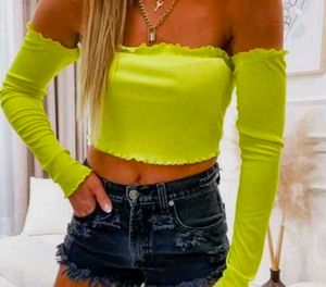 Neon Green Crop Top
