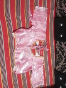 Pink Embellished Saree