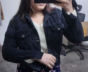 Corduroy Cropped Jacket