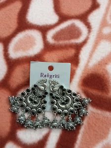 Rangriti Peacock Jhumka Earrings
