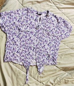 Purple Shade Crop Top