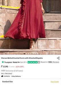 Maroon Gown