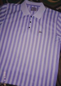 Lavender & White Striped T-shirt