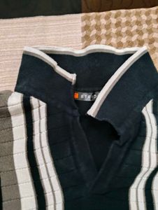 Striped Black Polo Shirt